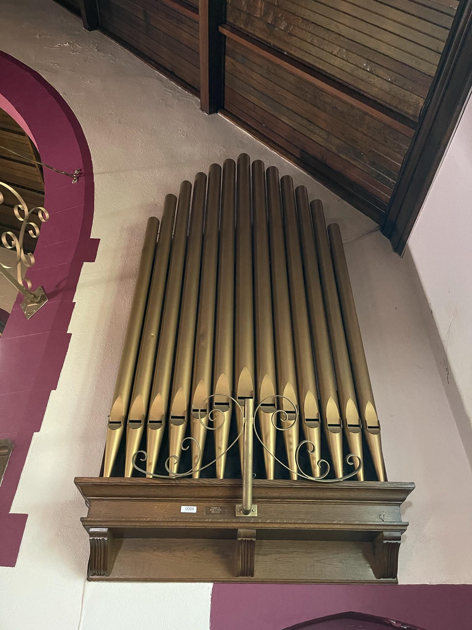 Group of 13 Pipes for a Pipe Organ (1 of 1)