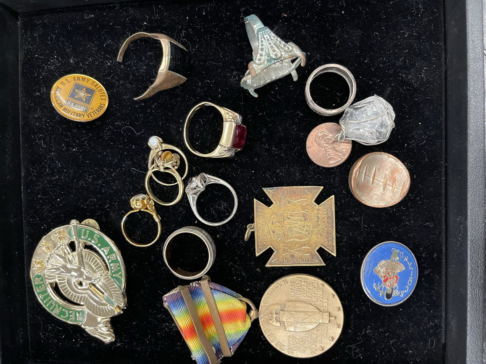 Mixed Lot incl. 10K Rings, Medals, Etc (1 of 1)