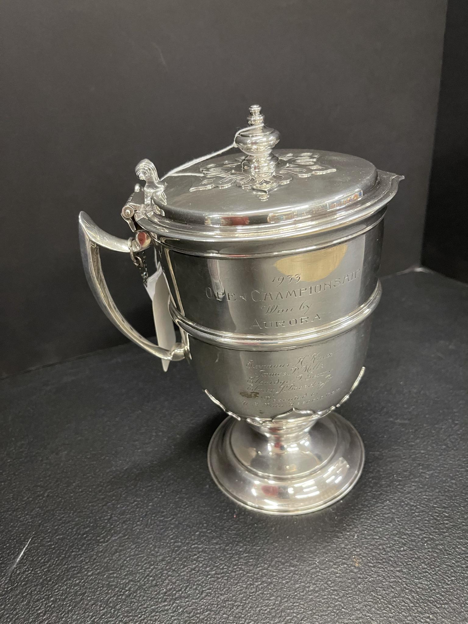 Sterling Silver Covered Pitcher 1933 Open Champ (1 of 3)