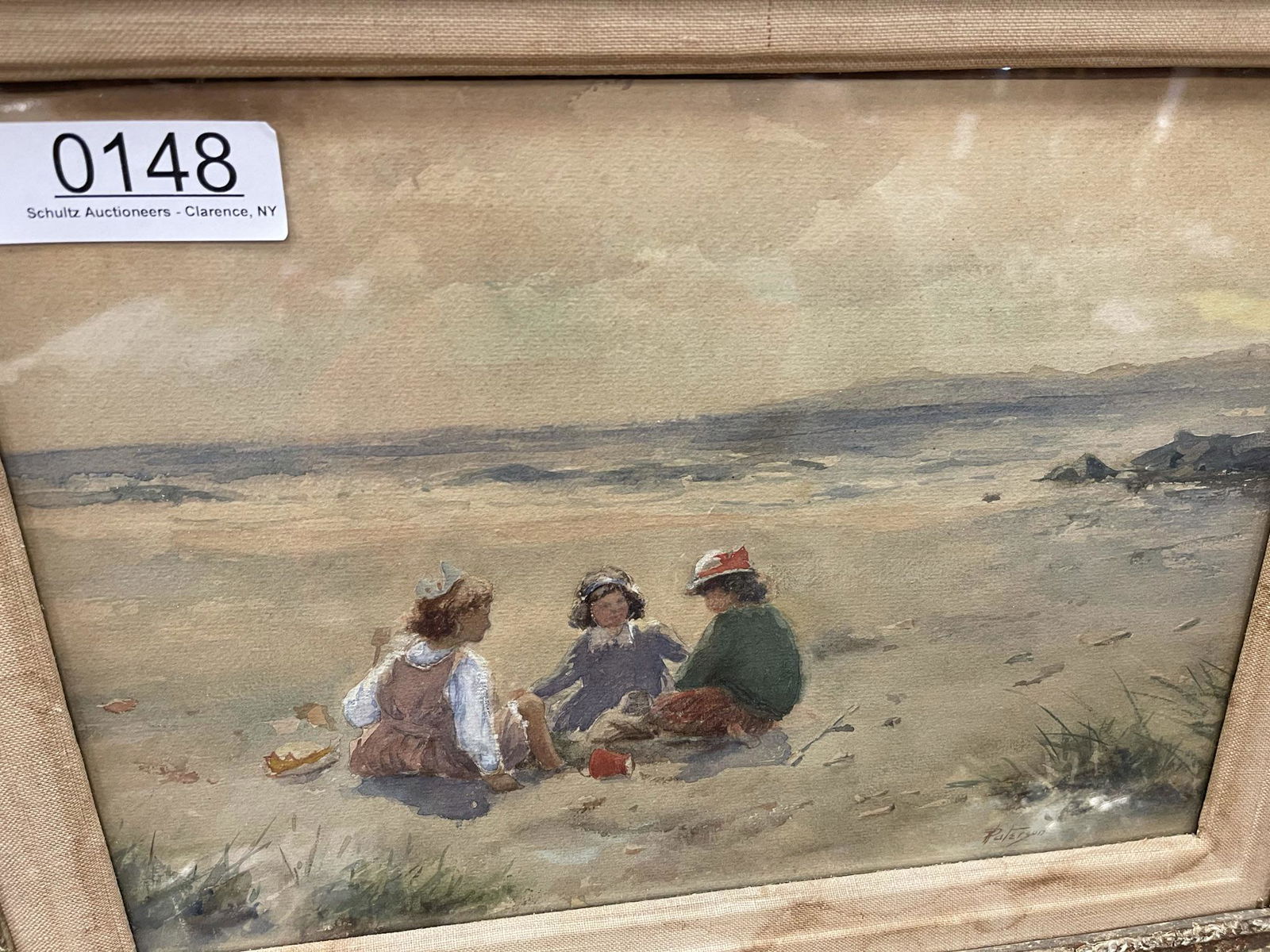 Early Watercolor Signed Paterson (1 of 4)