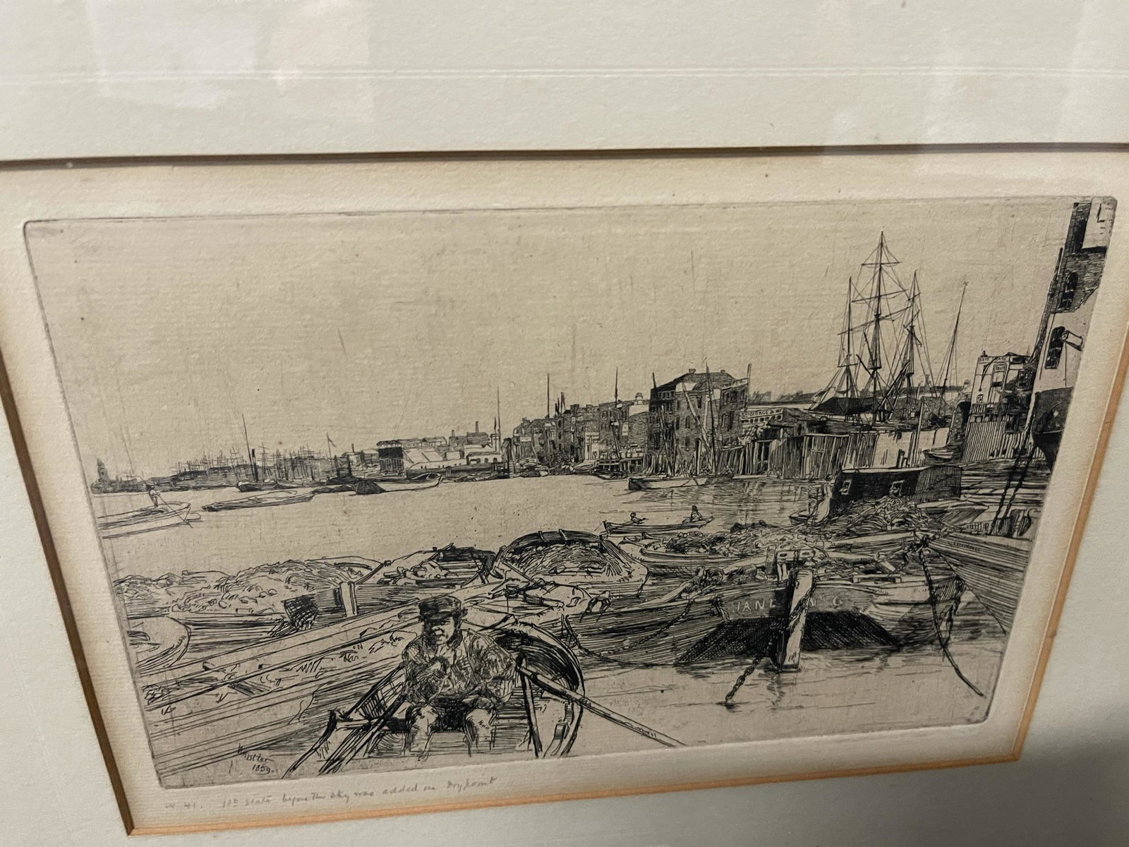 Early Etching by Whistler 1859 (1 of 4)