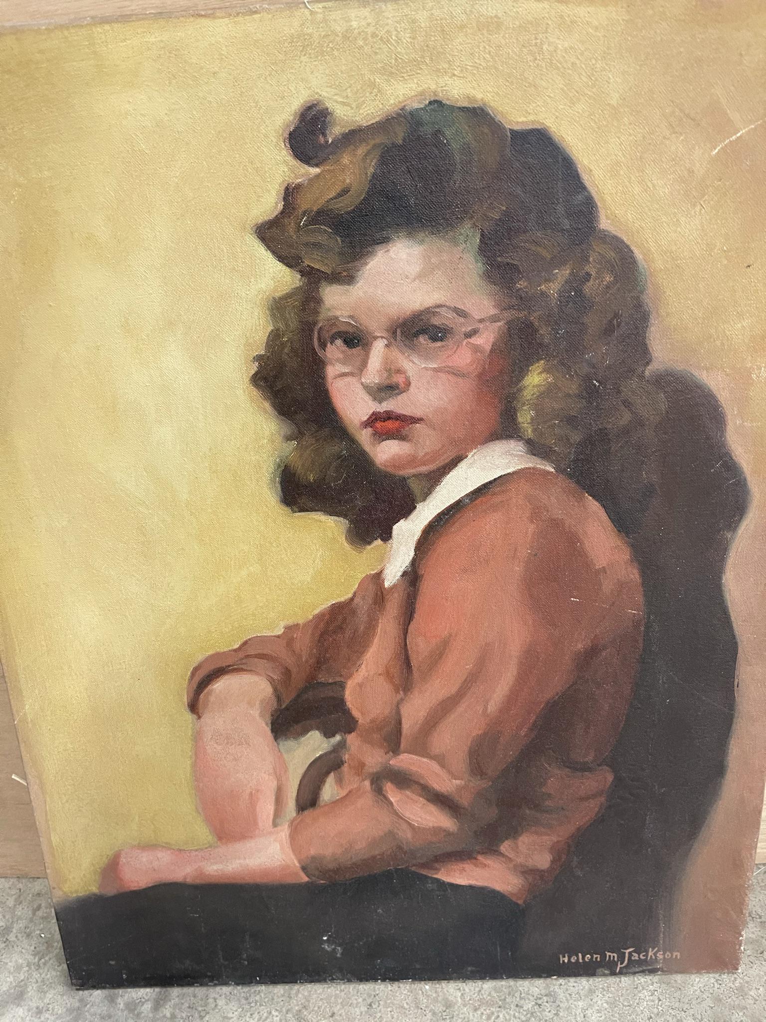 Oil on Board Painting Signed Helen M Jackson (1 of 5)