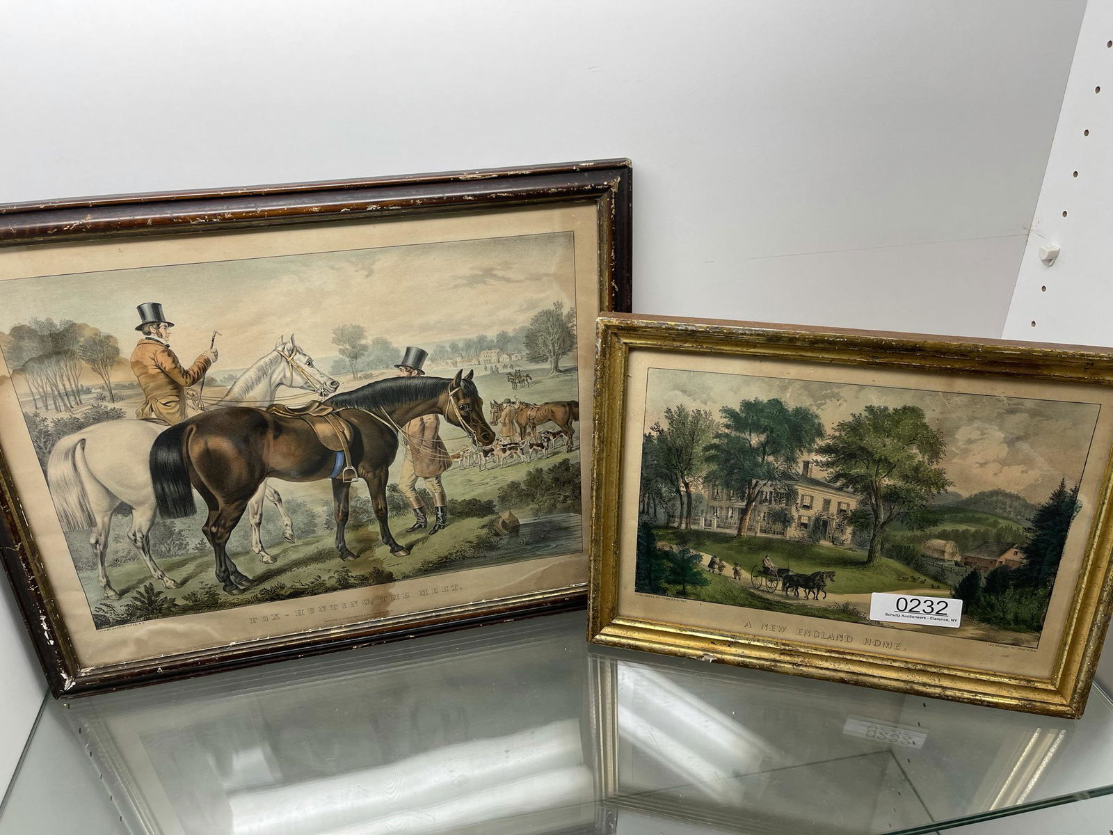 2 Currier and Ives Prints Framed (1 of 3)