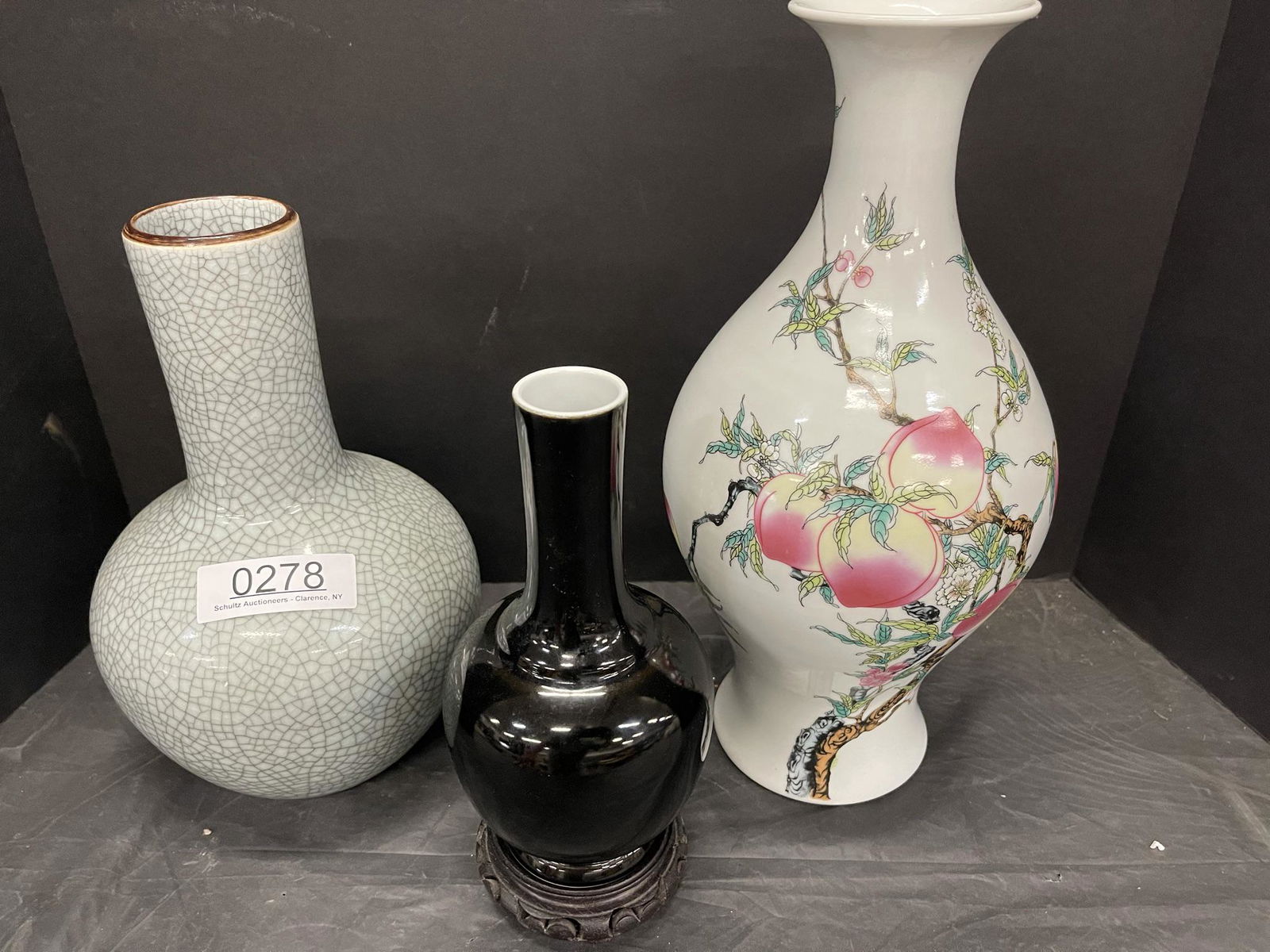 3 Signed Chinese Vases (1 of 8)