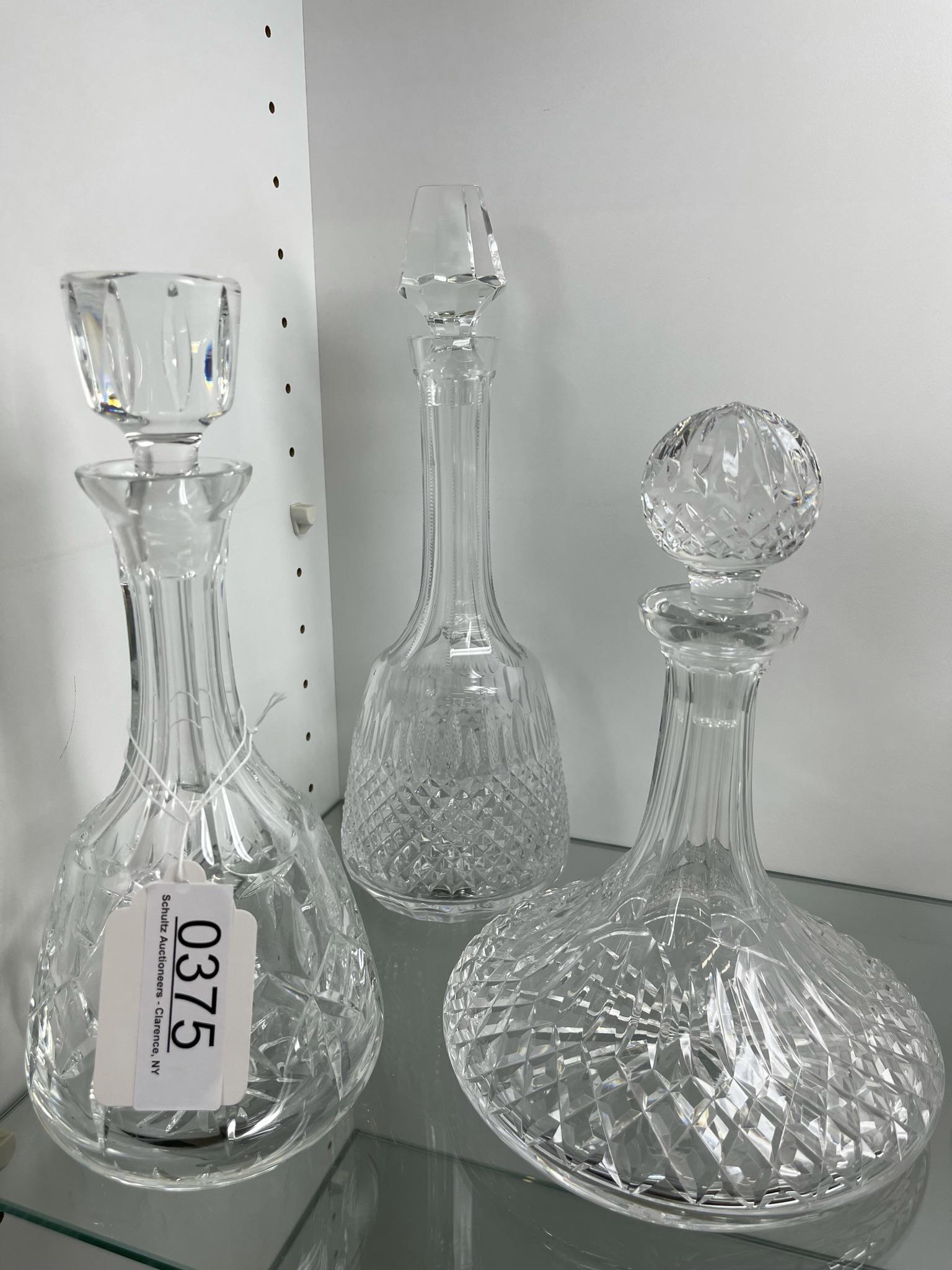 3 Crystal Decanters (1 of 4)
