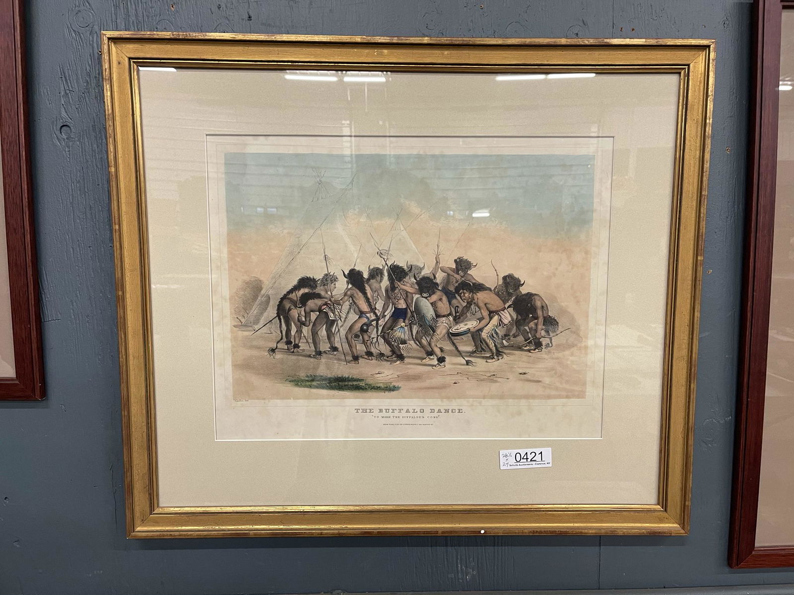 George Catlin Print Titled "The Buffalo Dance" (1 of 11)