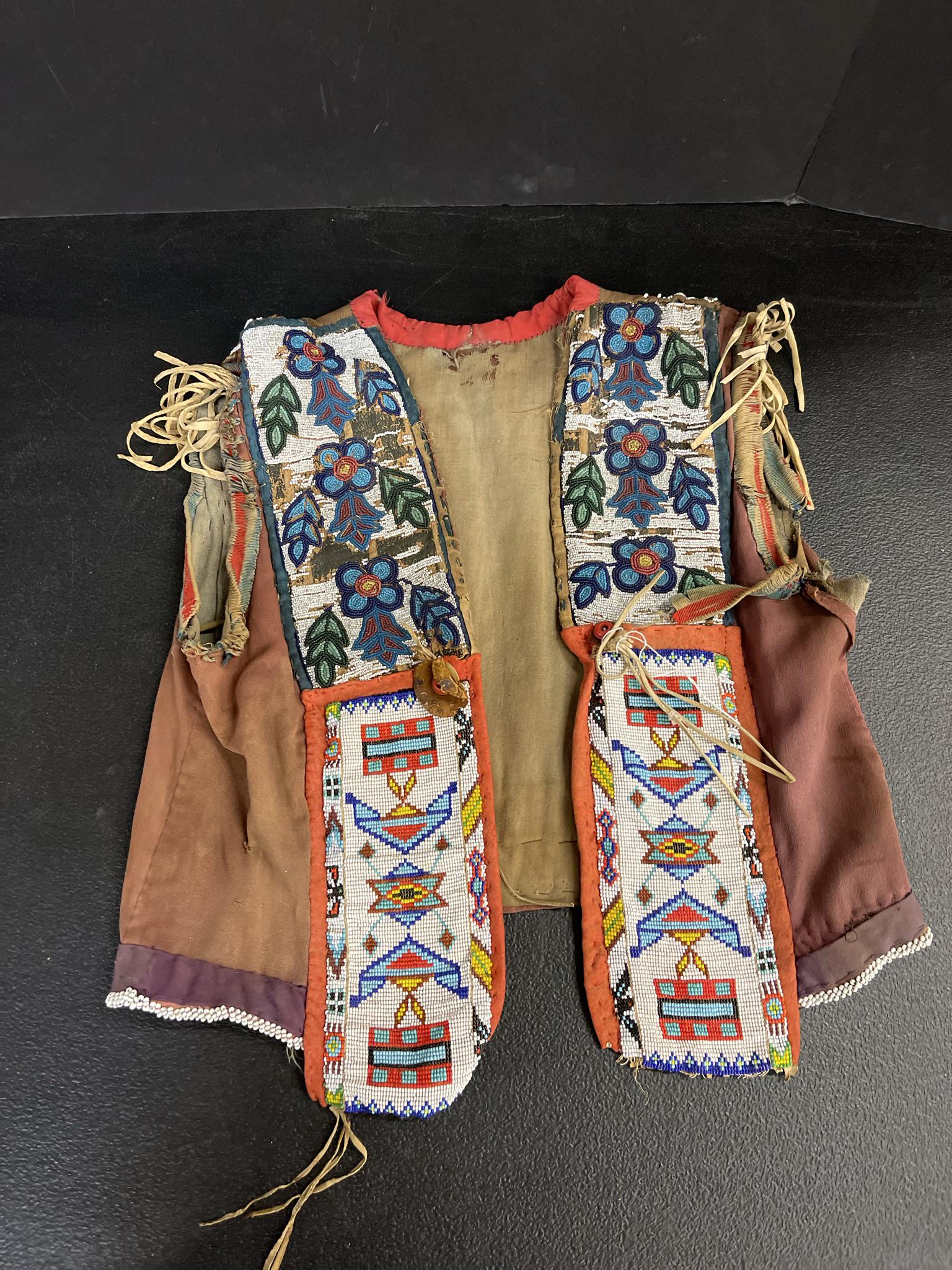 19th C. Native American Beaded Vest (1 of 7)