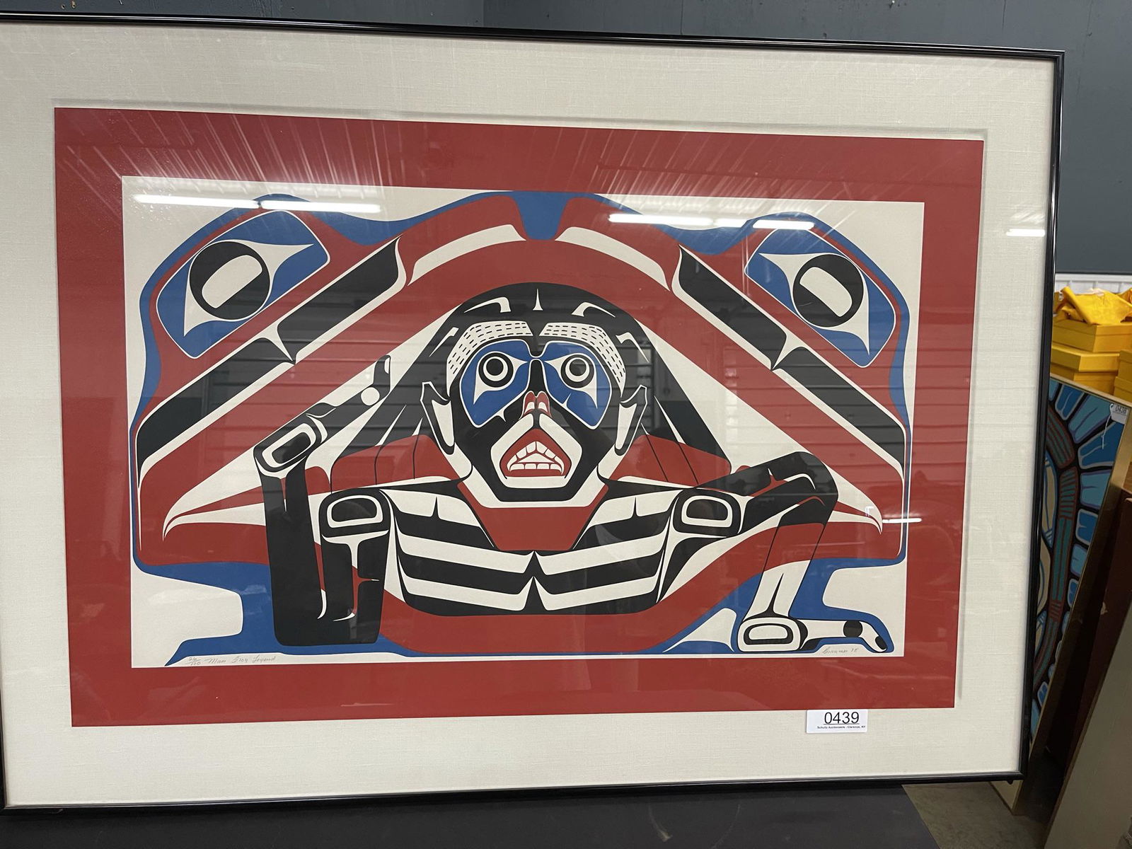 Doug Cranmer, Man Frog Legend 1975 Print (1 of 3)