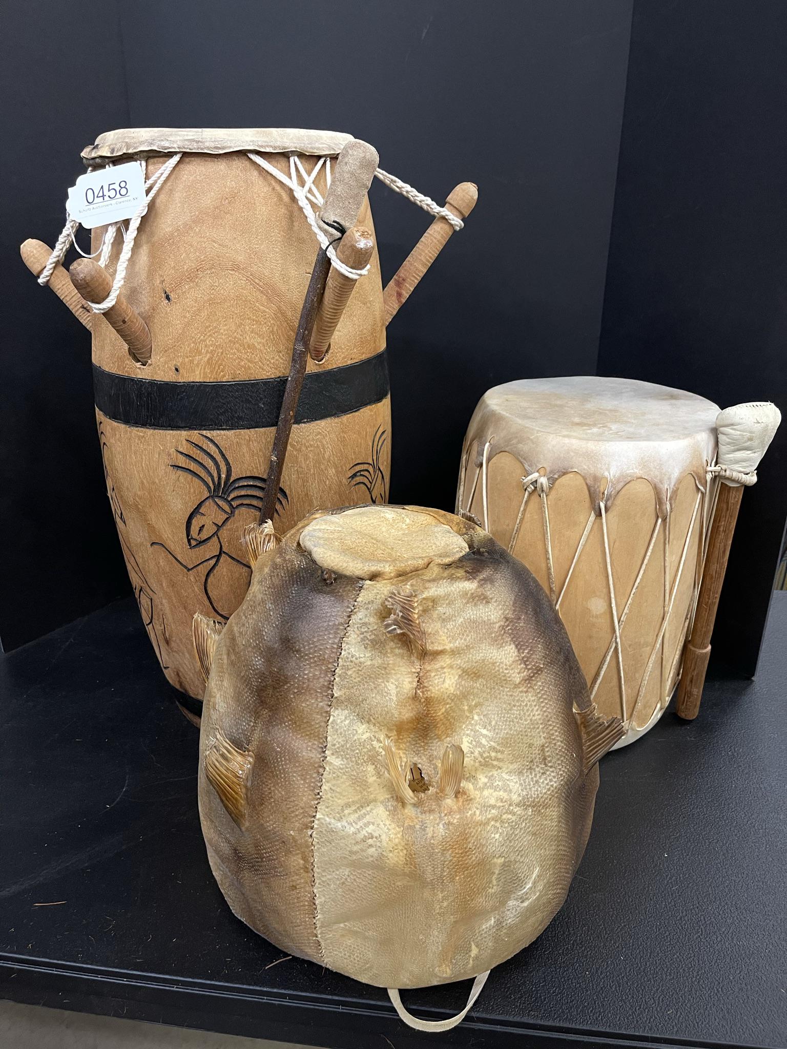 Pueblo Drum; African drum, etc (1 of 11)