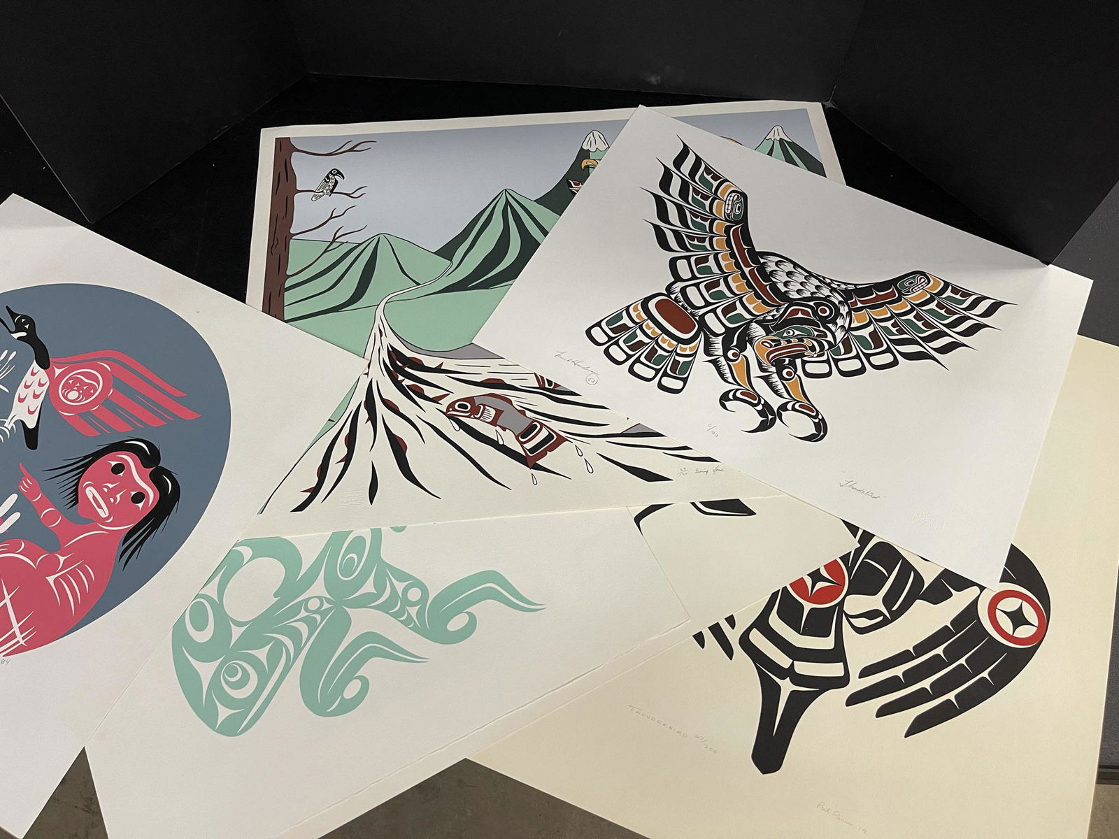6 Northwest Indian Prints Signed and Dated (1 of 10)