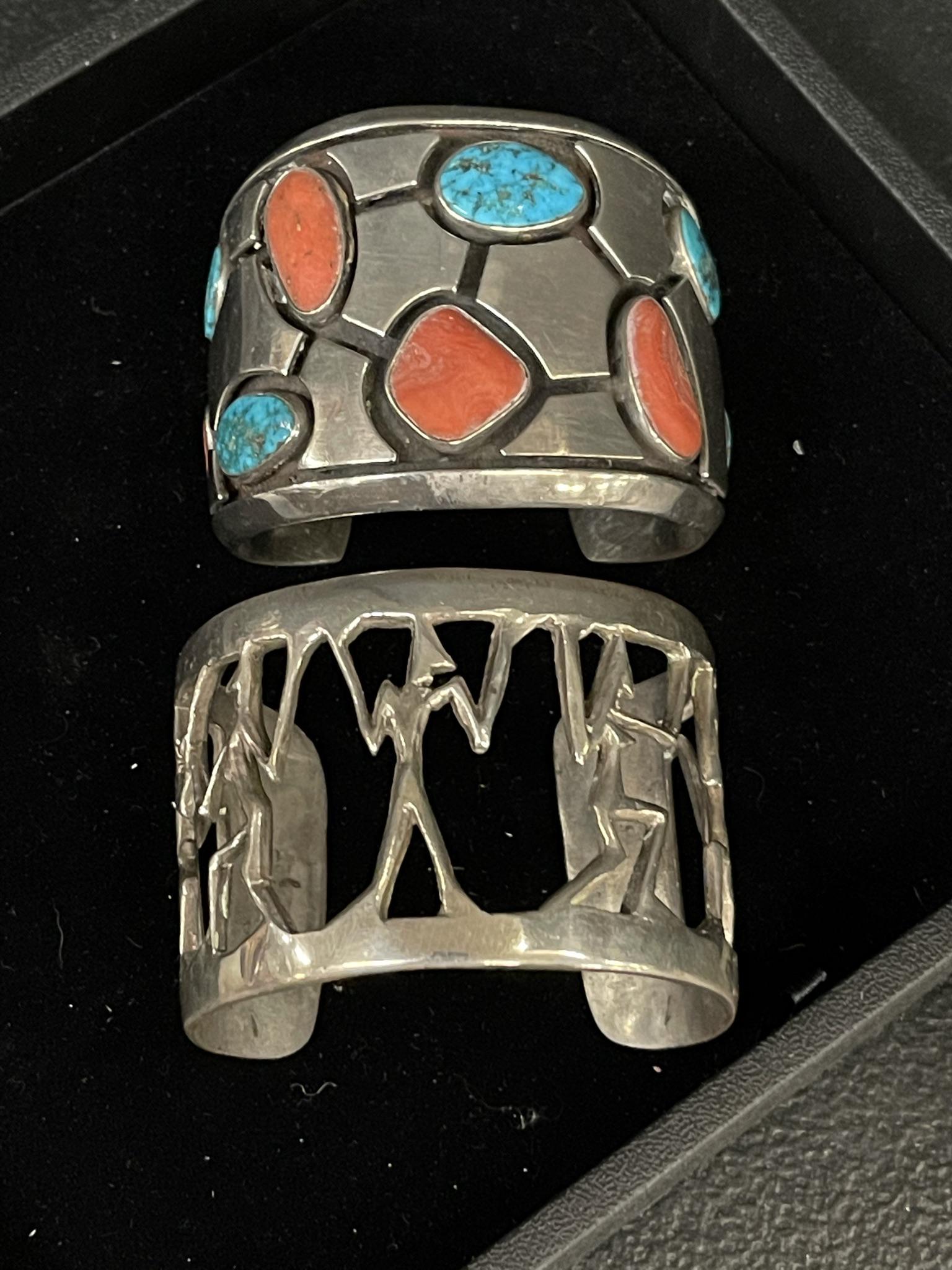 2 Silver Mens bracelets (1 of 3)