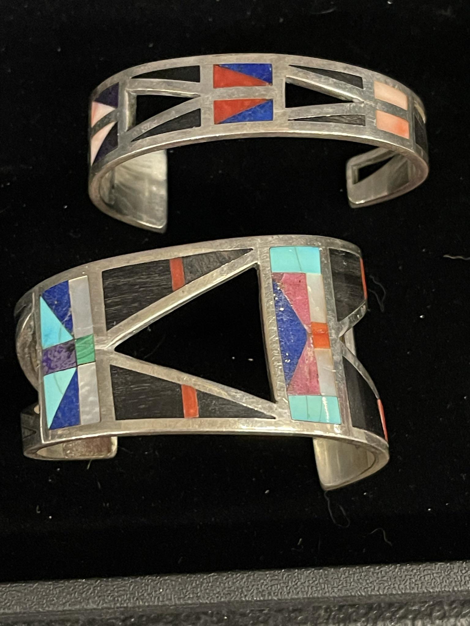 2 Silver Mens bracelets by Robert Cress (1 of 4)