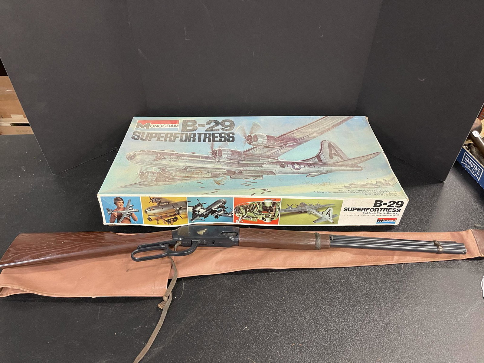 B-29 Model Airplane Kit & BB Gun: B-29 superfortress model airplane kit and BB Gun -