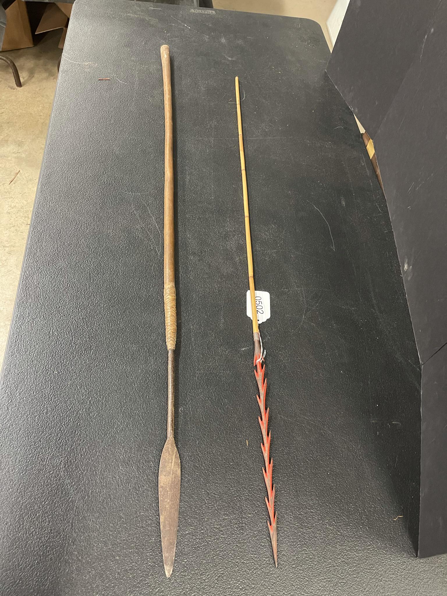 2 Spears incl 1 with Steel Point (1 of 2)