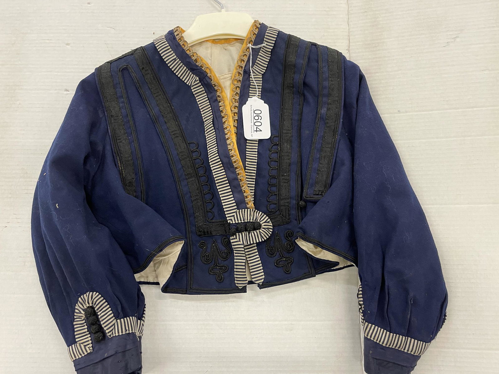 Victorian Short Waisted Embroidered Vest: Victorian Short Waisted Embroidered Vest - Shoulder to Shoulder approx. 14", Sleeve 18"