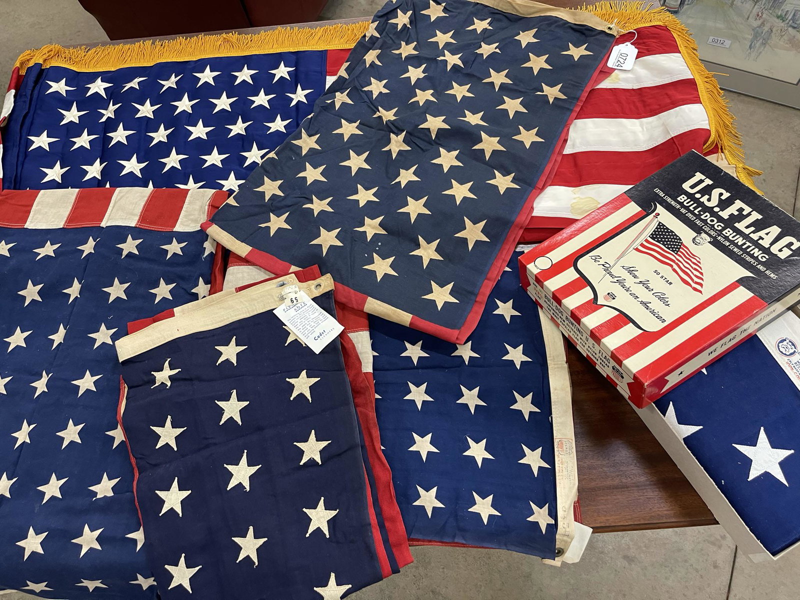 Group of 6 American Flags: Group of 6 American Flags -