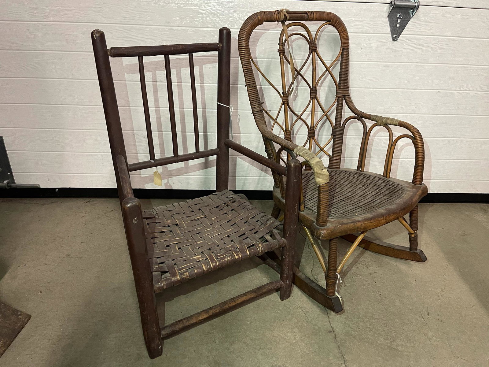 Childs Chairs and Childs Rocker: Childs Chairs and Childs Rocker- Approx 27 x 37 x 14