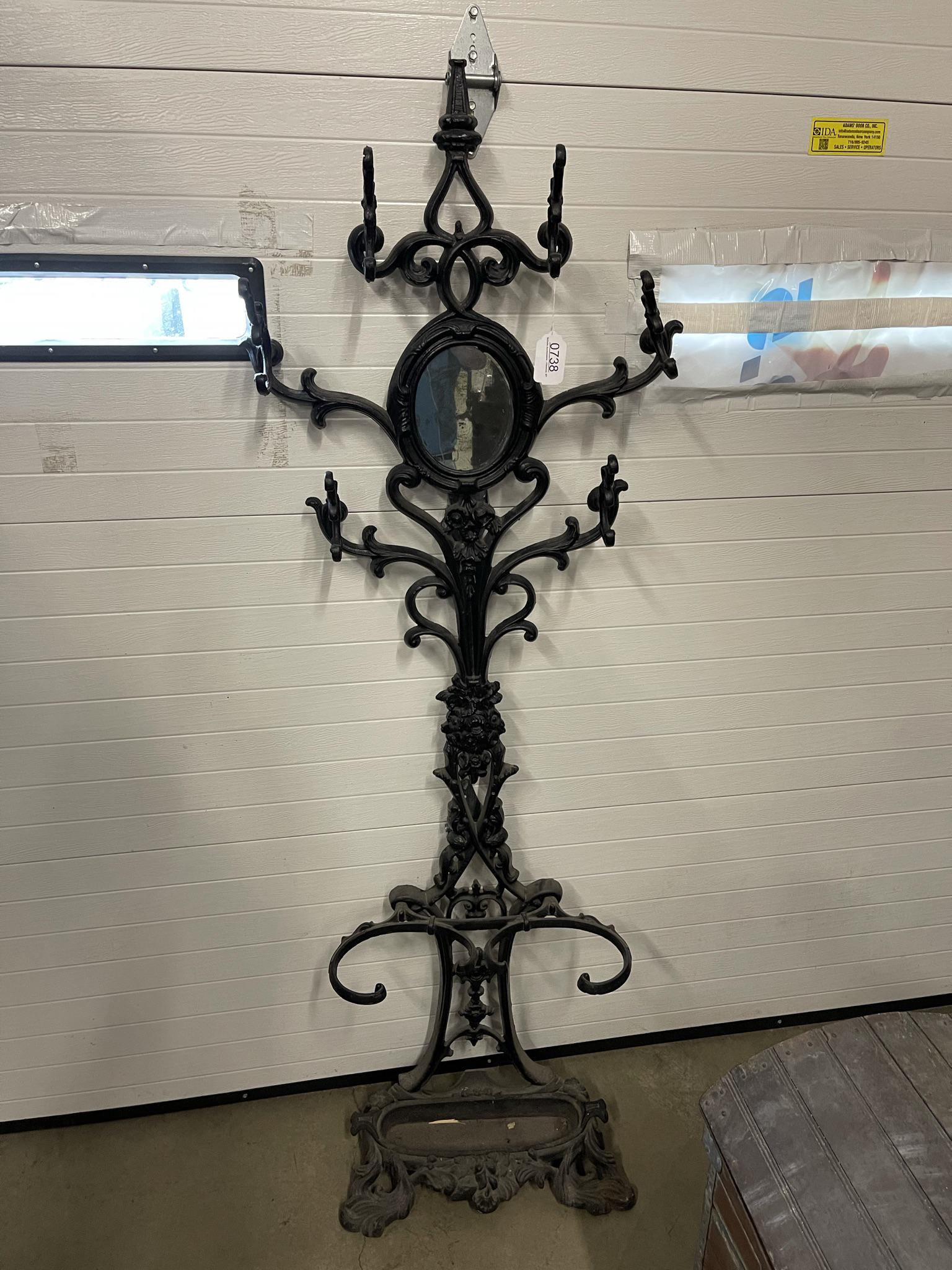 Floor Standing Victorian Iron Hat & Umbrella Rack: Floor Standing Victorian Iron Hat & Umbrella Rack -