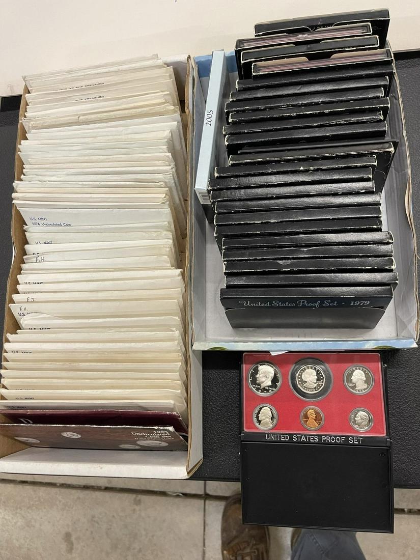 2 Boxes of Misc. Mint and Proof Sets (1 of 2)