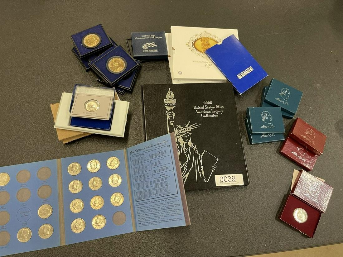 Mixed Box Lot of Commemorative Coins, Etc. (1 of 5)