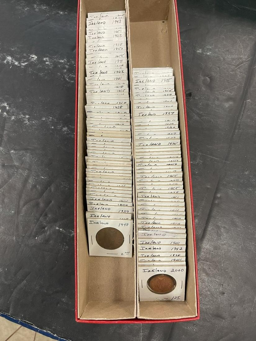 Box Lot of Mostly Coins from Ireland (1 of 2)