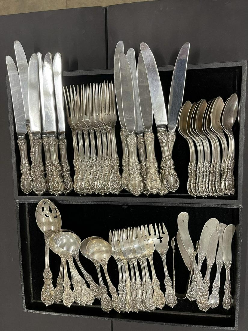 2 Trays of Very Fancy Sterling Flatware (1 of 1)