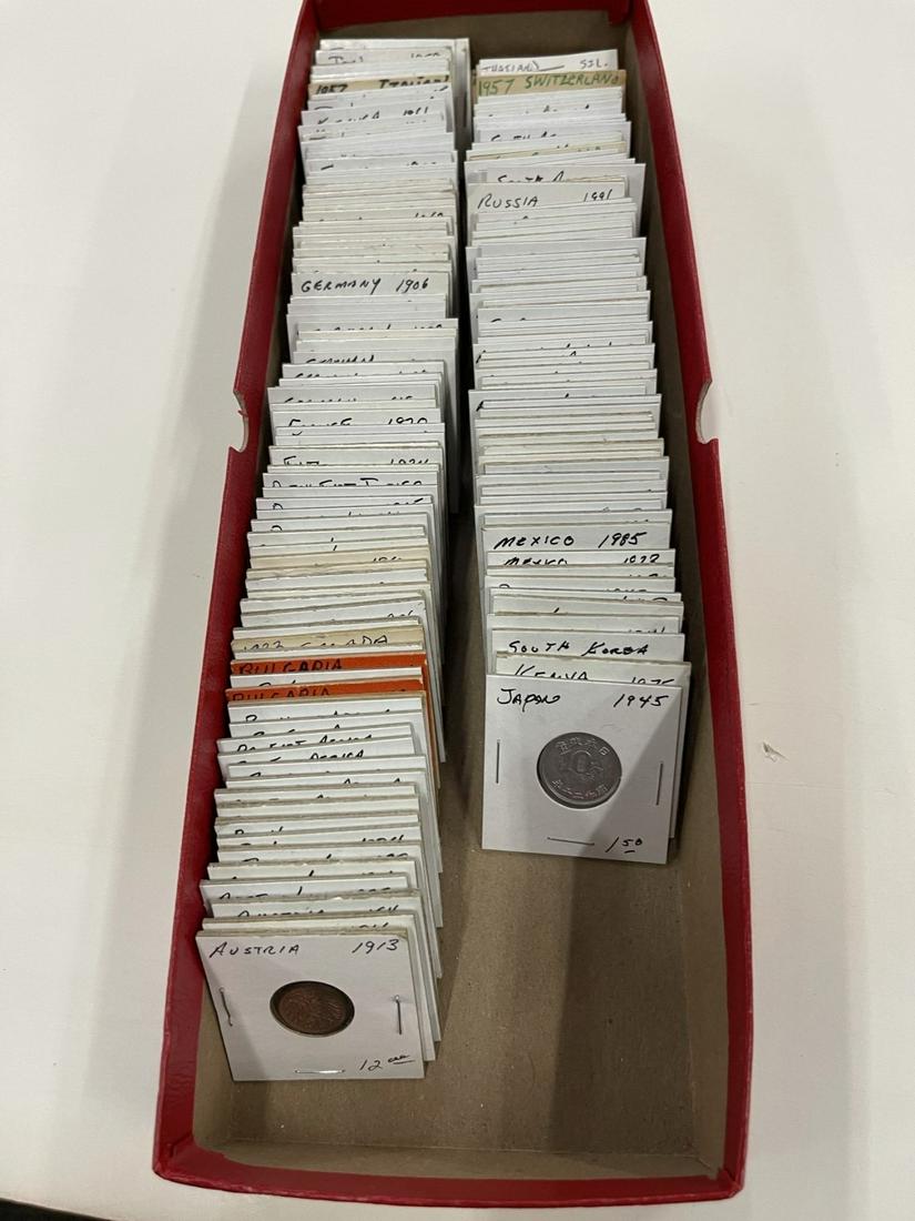 Box Lot of Mixed Foreign Coins (1 of 5)