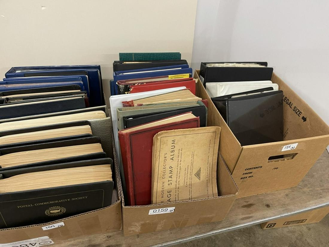 Large Lot of Postage Stamp Albums (1 of 14)