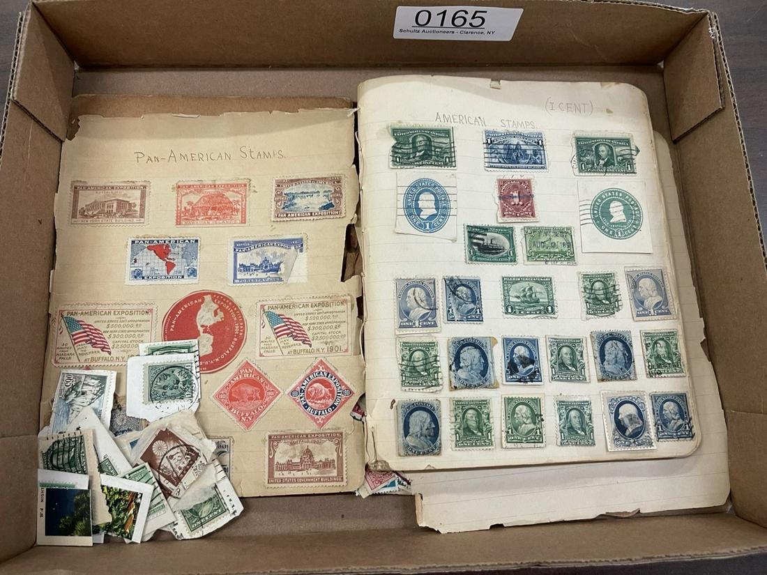 Box of Early American & Foreign Stamps (1 of 11)