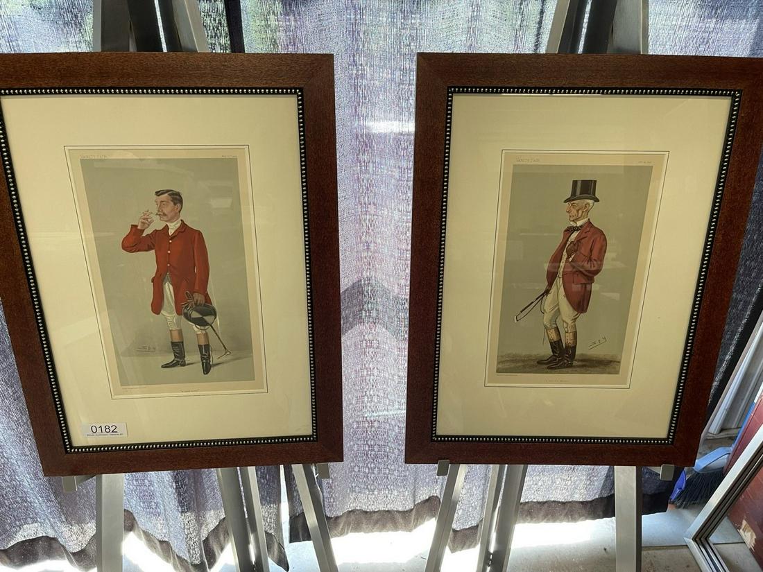 Pair Vanity Fair "Spy" Prints (1 of 3)