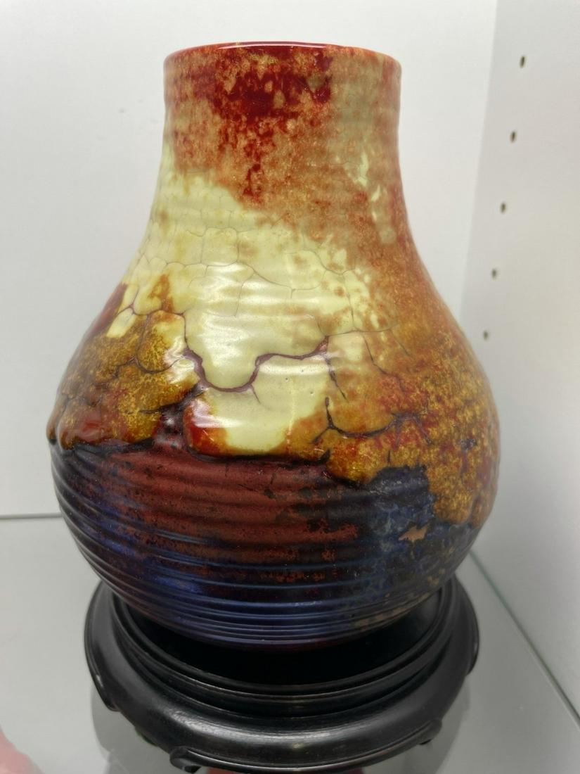 Royal Doulton Chang Vase, Signed Noke (1 of 4)