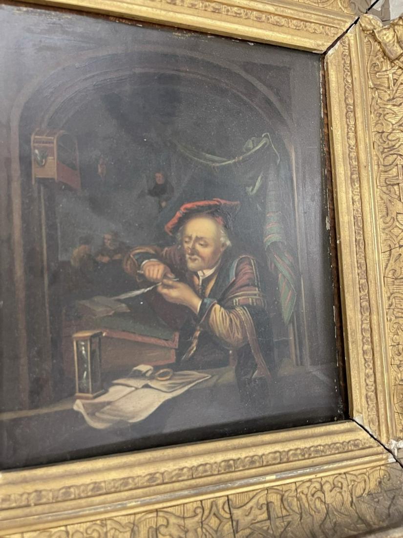 Early Painting on Tin, Renaissance Man (1 of 3)