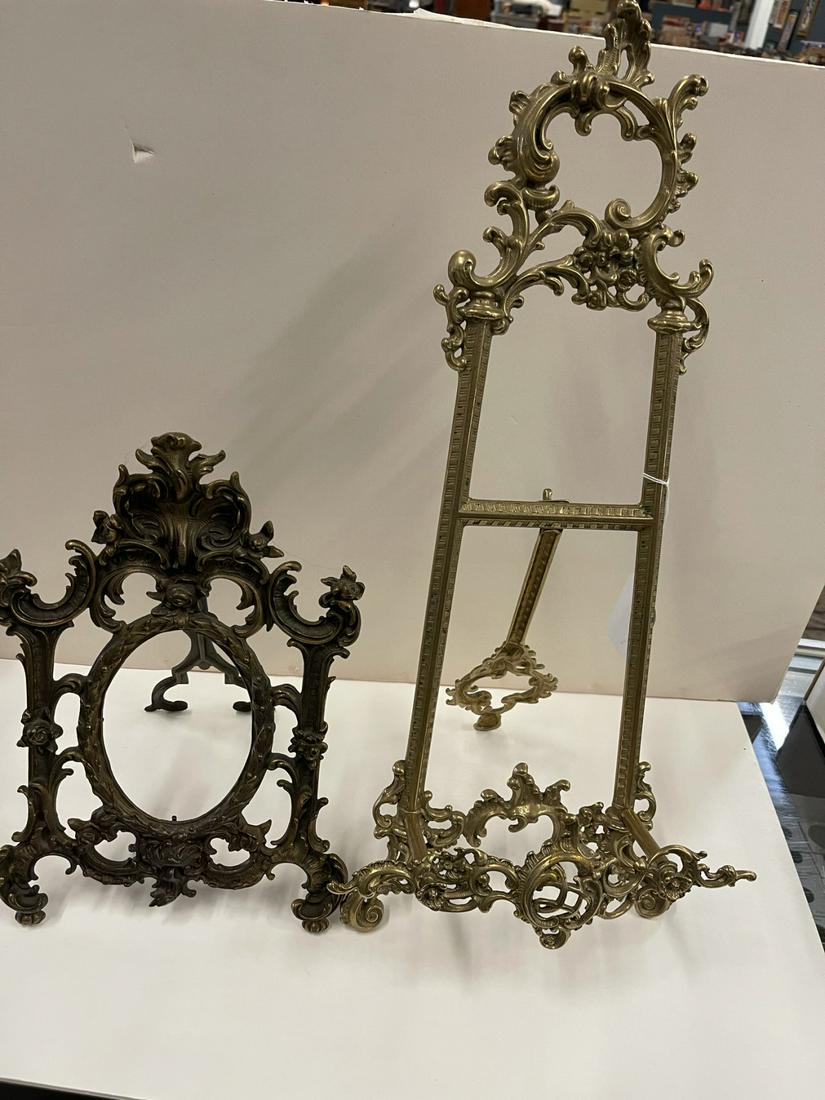 Fancy Brass Frame & Brass Easel (1 of 3)