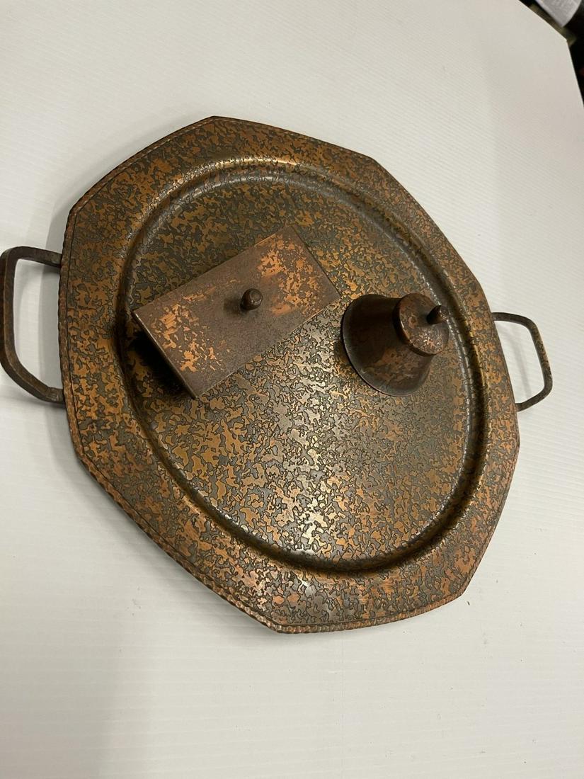 Roycroft 2 Handled Tray, Inkwell and Blotter (1 of 3)