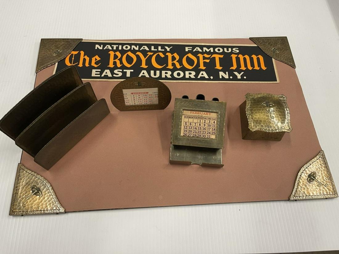 Roycroft Desk Set incl. Calendars, Inkwells, etc (1 of 4)