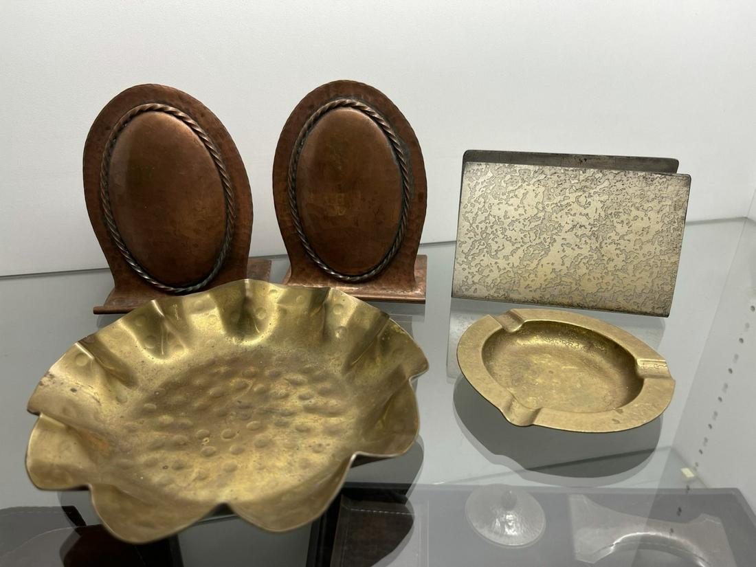 Roycroft Lot Incl. Letter Holder, Bookends, Etc (1 of 3)