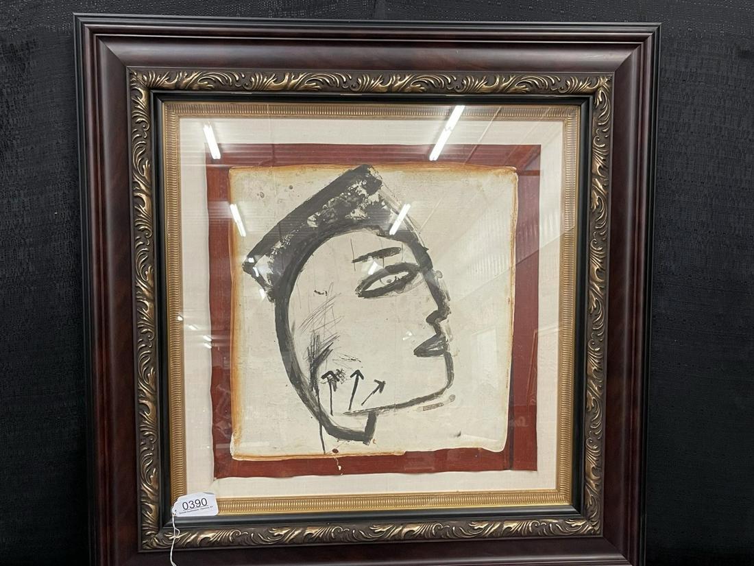 Jamali Pigmentation on Cork "ISSA": Jamali, Pigmentation on Cork "ISSA" - 36x36