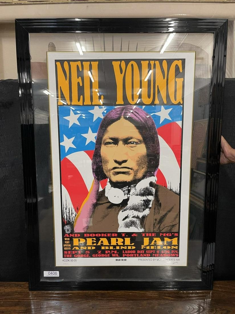 Neil Young Poster w/ Pearl Jam,Blind Melon (1 of 3)