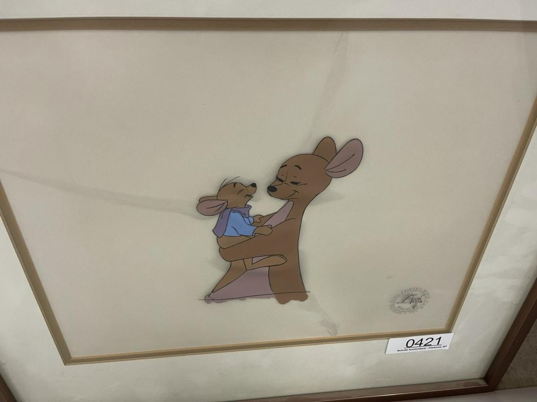 Walt Disney Movie Cell From Winnie The Pooh: Walt Disney Movie Cell From "Winnie The Pooh and Tigger Too" - 21x19