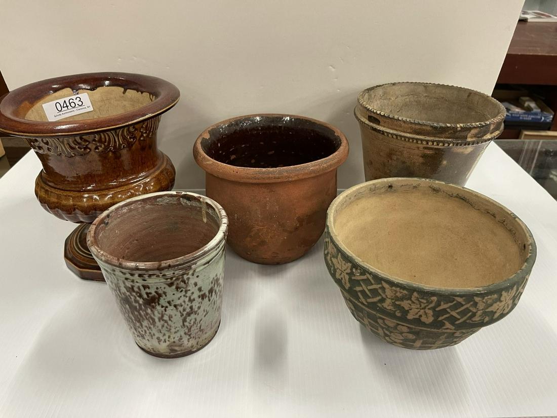 Pottery, Terracotta Planters, Hanging Flower Pot (1 of 2)