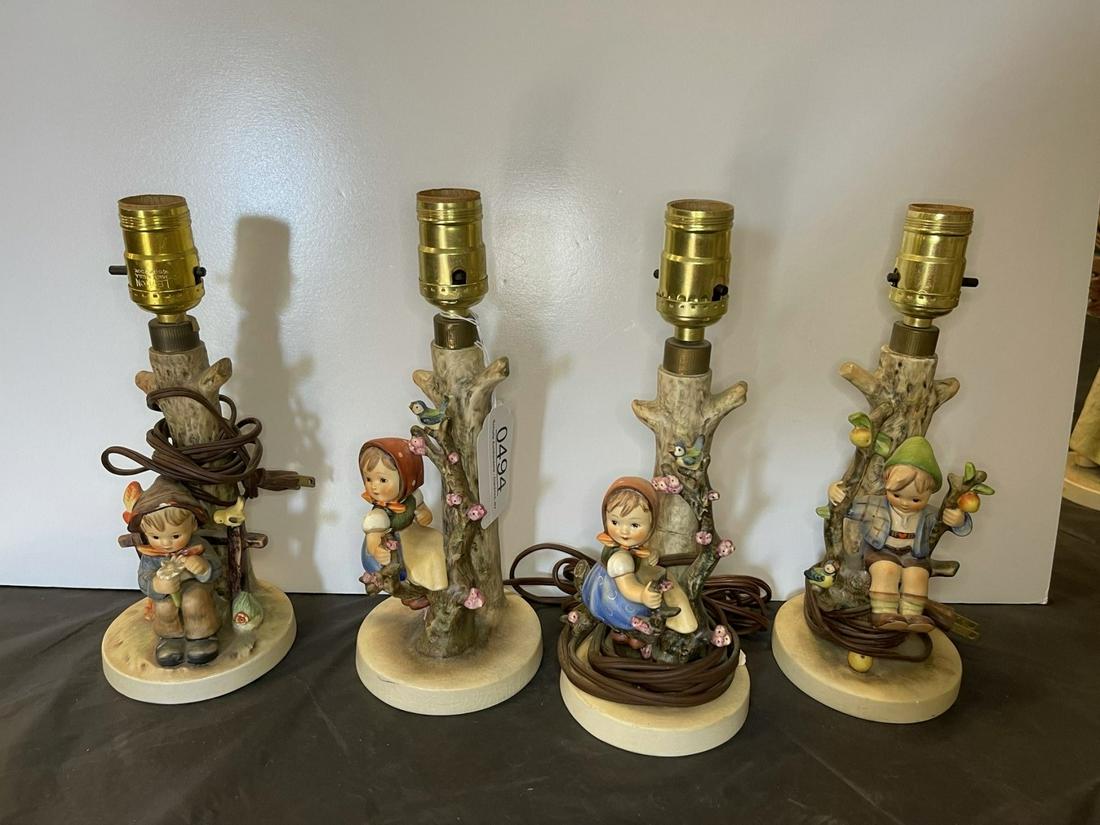 4 Hummel Lamps: 4 Hummel Lamps -