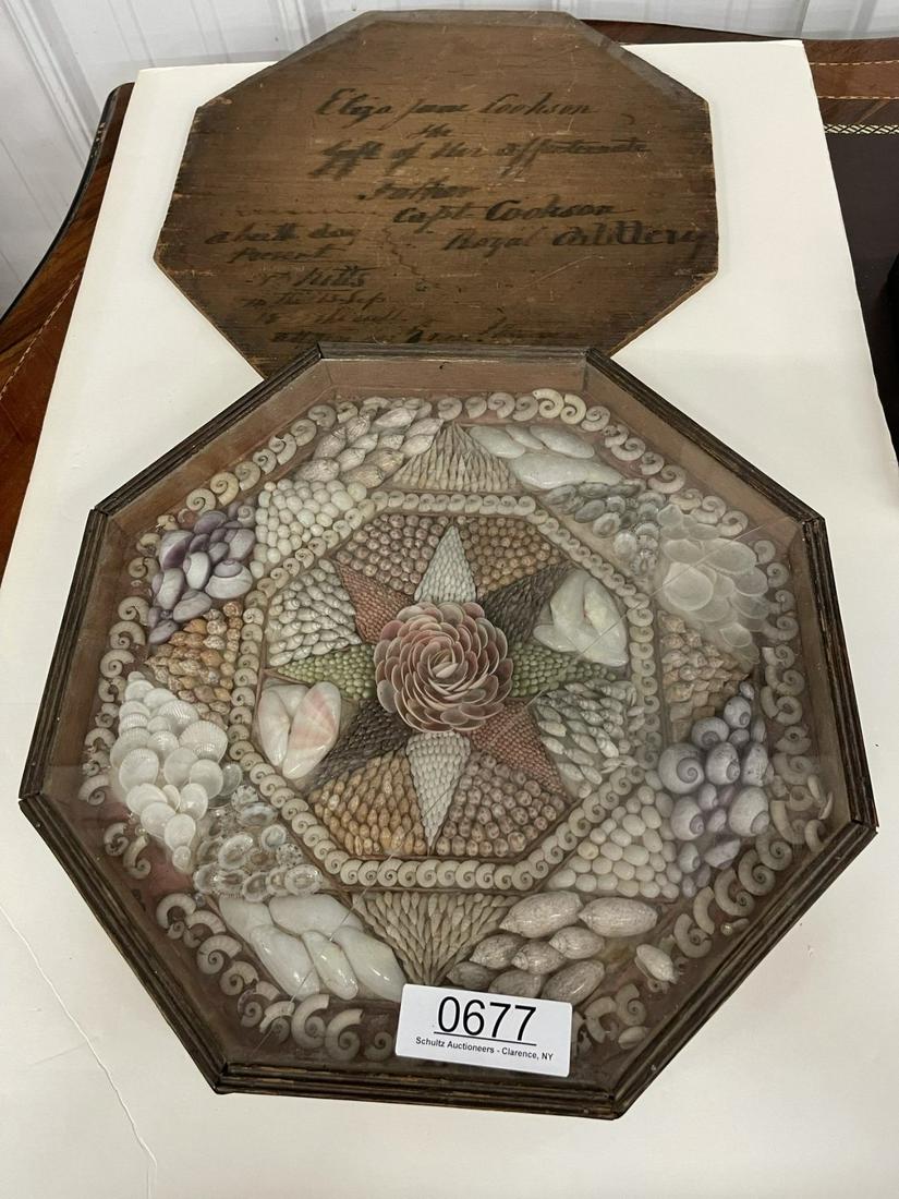 Shell Art in Octagon Frame (1 of 4)