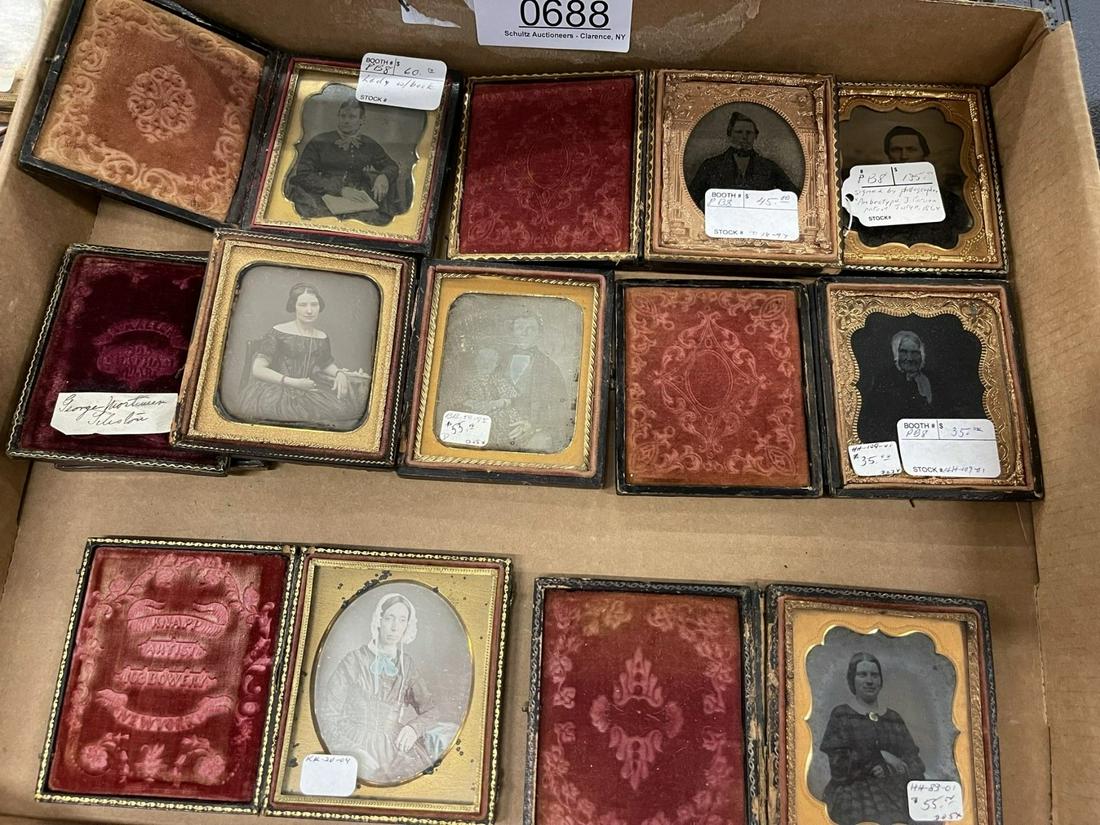 Large Lot of Daguerreotypes, Tin Types, etc (1 of 2)