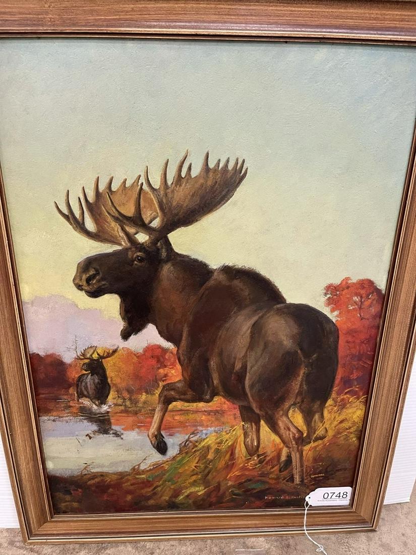 Howard L. Hastings Oil on Board Painting (1 of 3)