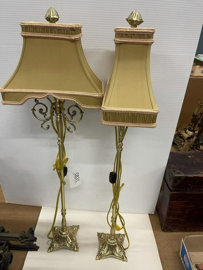 Pair of Contemporary Decorative Brass Lamps (1 of 2)