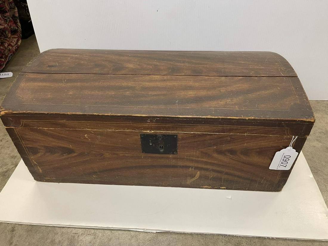 Early Dome Top Chest in Grain Paint (1 of 5)
