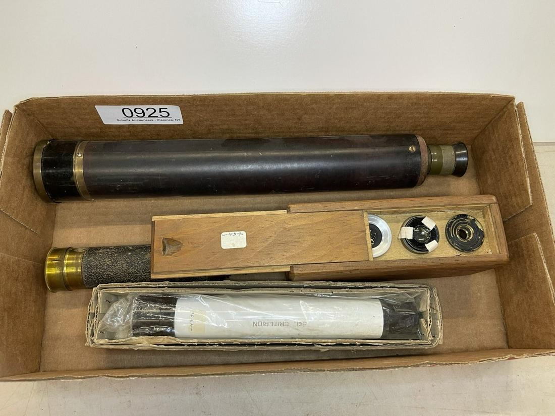 Lot of 3 Hand Held Spy Glass, Telescopes etc (1 of 2)
