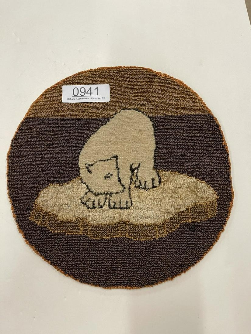 Grenfell Handmade Carpet with Polar Bear (1 of 3)