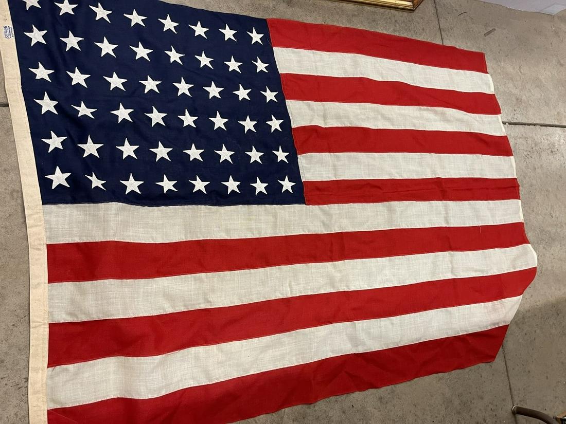 48 Star American Flag with Stitched Stars: 48 Star American Flag with Stitched Stars -