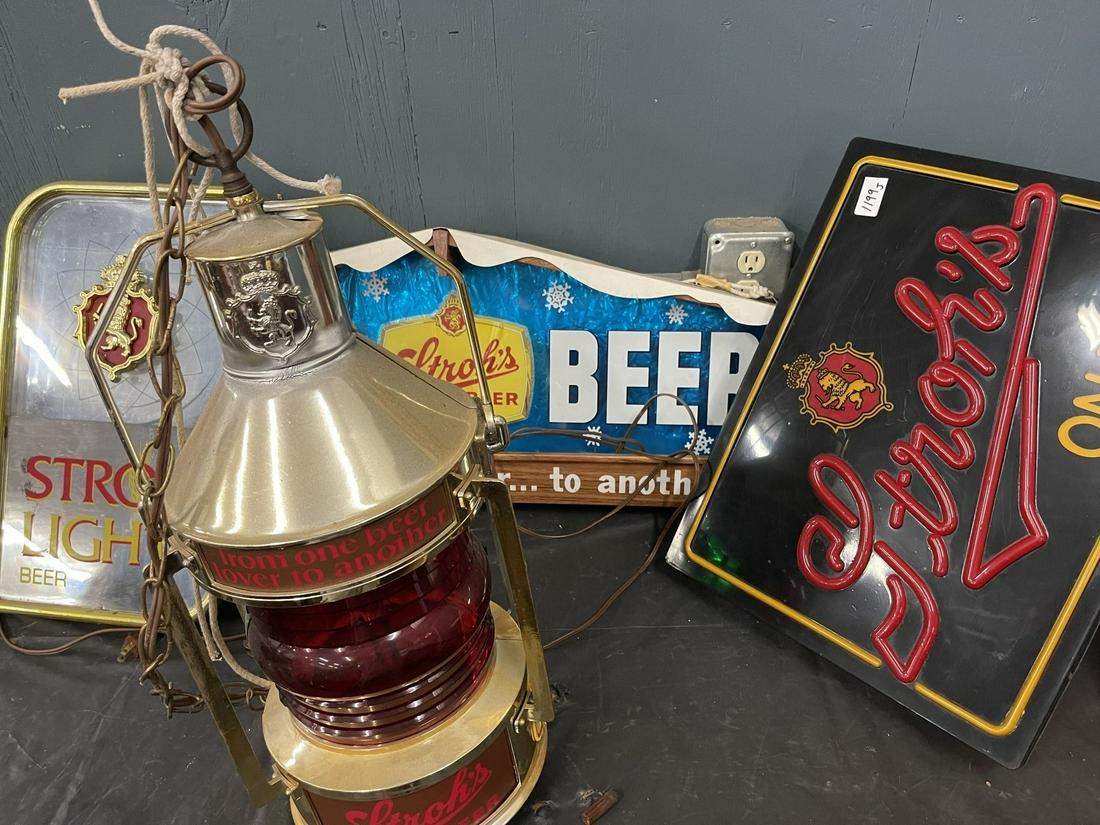 Group of Strohs Beer Vintage Advertising Items (1 of 1)